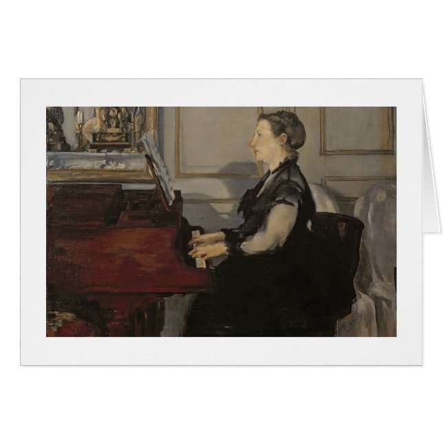 Manet | Madame Manet am Piano, 1868 (Vorderseite (Horizontal))
