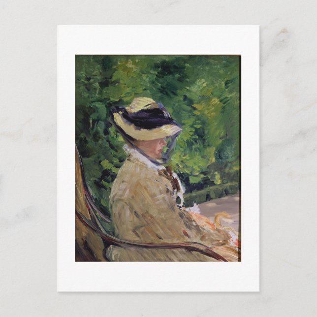 Manet | Madame Manet in Bellevue Postkarte (Vorderseite)