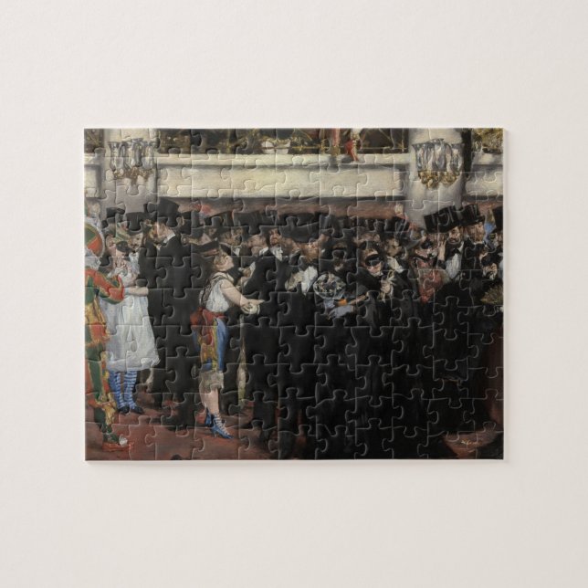 Manet | Maskensaal an der Oper, 1873 Puzzle (Horizontal)