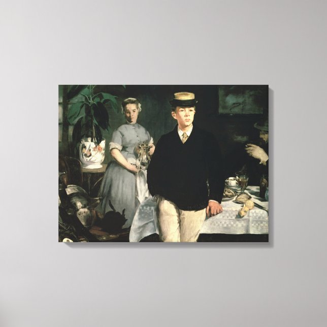 Manet | Mittagessen im Studio, 1868 Leinwanddruck (Vorderseite)