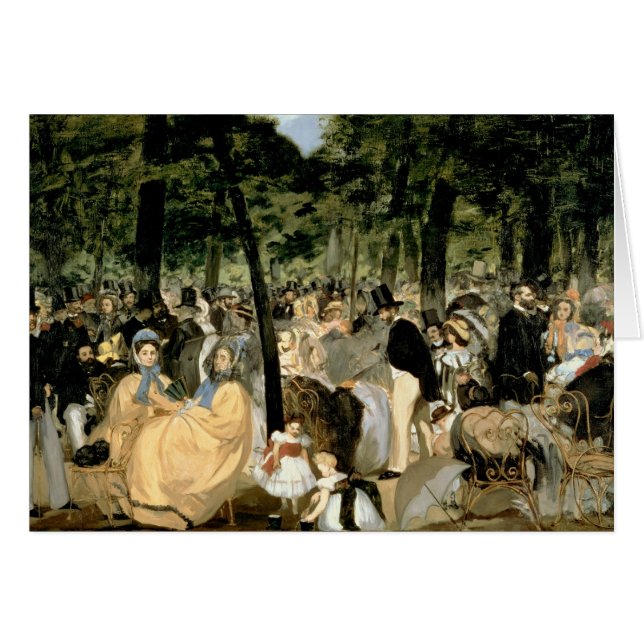 Manet | Musik in den Tuileries Gardens, 1862 (Vorderseite (Horizontal))