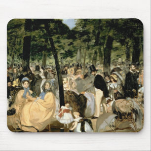 Manet Musik in den Tuileries Gärten, 1862 Mousepad