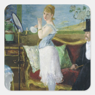 Manet   Nana, 1877 Quadratischer Aufkleber