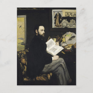 Manet   Portrait von Emile Zola 1868 Postkarte