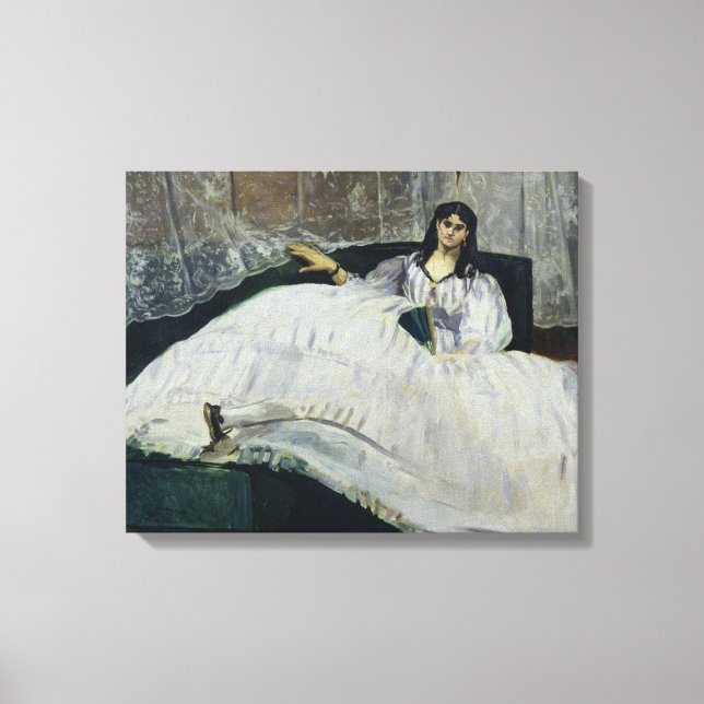 Manet | Portrait von Jeanne Duval, 1862 Leinwanddruck (Vorderseite)