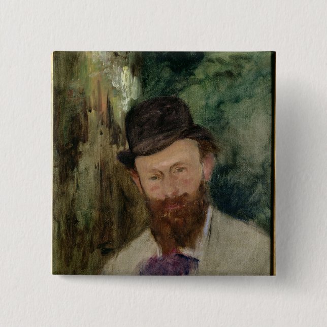 Manet | Porträt von Edouard Manet c.1880 Button (Vorderseite)