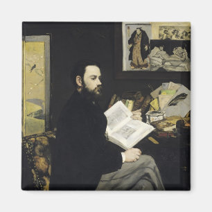 Manet   Porträt von Emile Zola 1868 Magnet