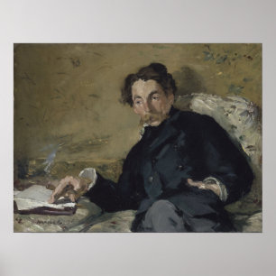 Manet - Porträt von Stéphane Mallarmé Poster