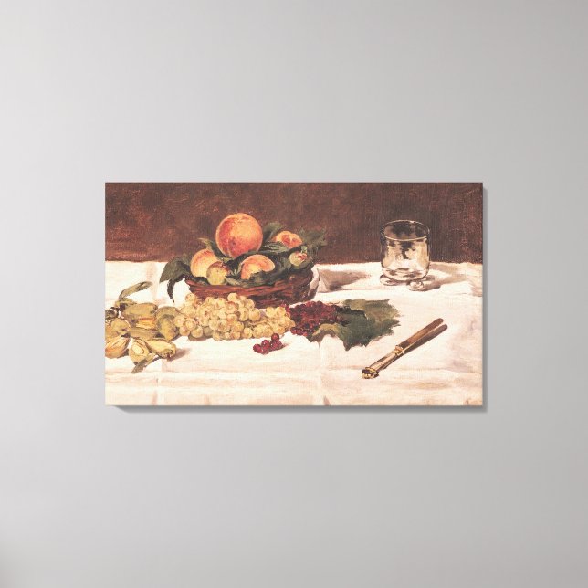 Manet | Still Life: Fruit on a table, 1864 Leinwanddruck (Vorderseite)