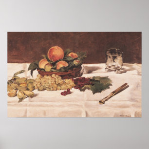 Manet   Stillleben: Frucht auf einer Tabelle, 1864 Poster