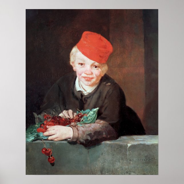 Manet | The Boy with the Cherries, 1859 Poster (Vorne)