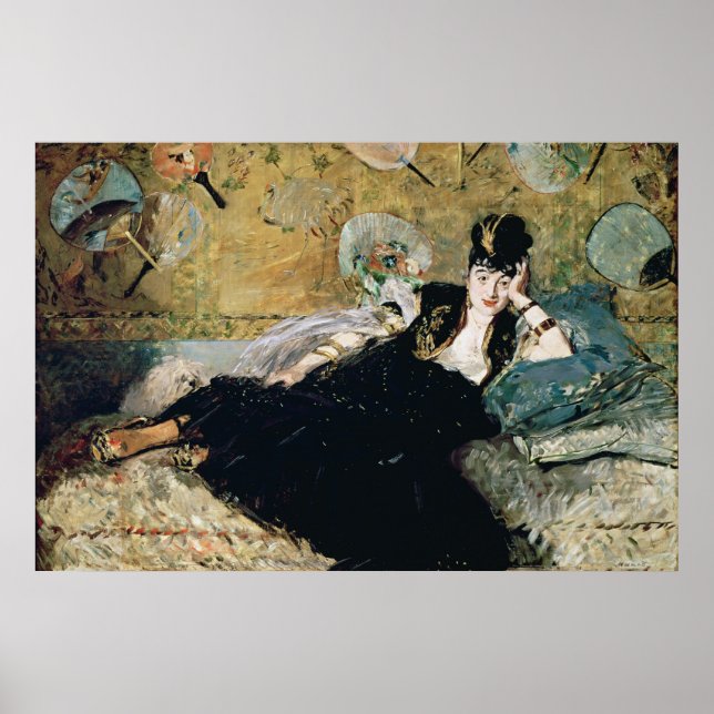 Manet The Lady with Fans Poster (Vorne)