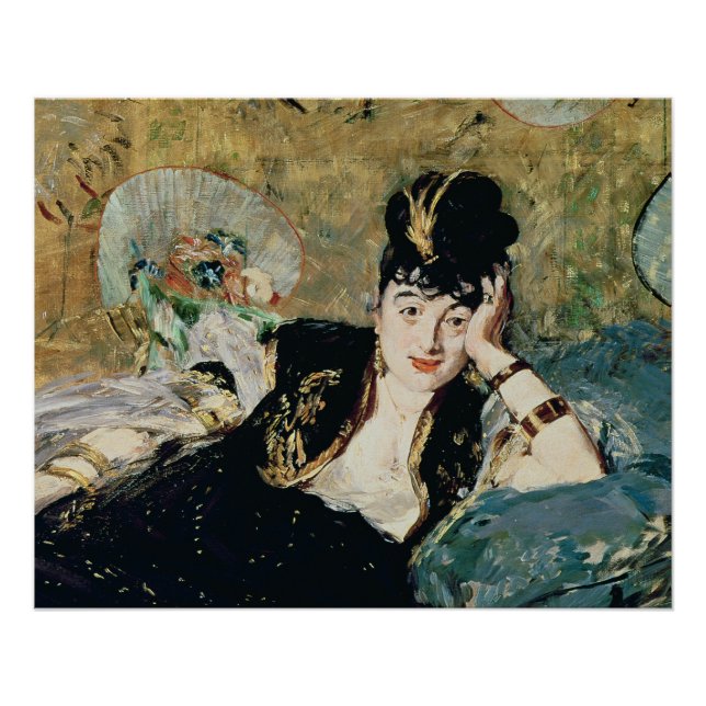 Manet The Lady with Fans Poster (Vorderseite)
