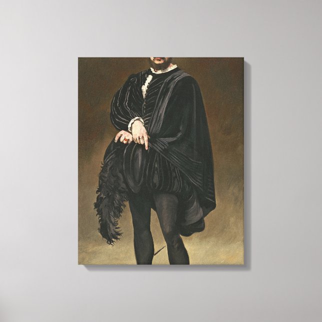 Manet The Tragedian Actor Leinwanddruck (Vorderseite)