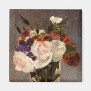 Manets Blumen in einer Kristallvase - Magnet