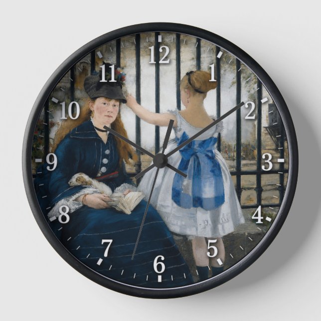 Manets "Die Eisenbahn" Uhr (Vorderseite)