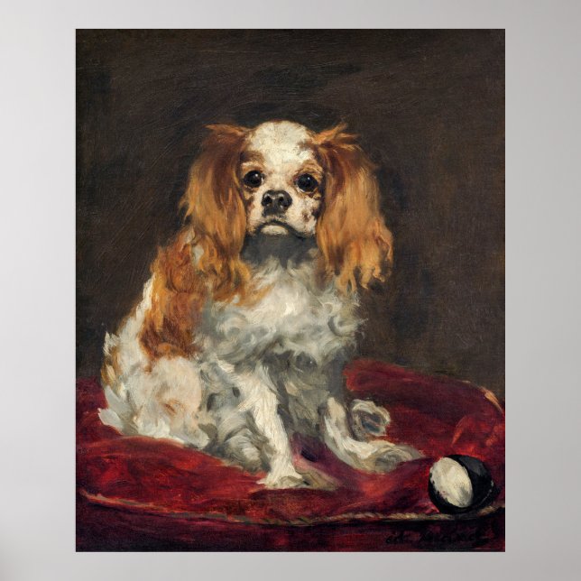 Manet's Dog Painting Poster (Vorne)