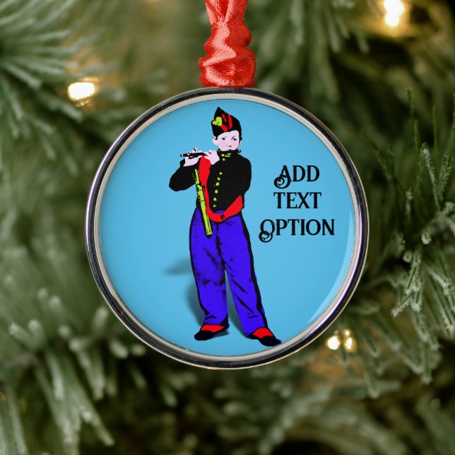 Manets kleiner Flutist Ornament Aus Metall (Baum)