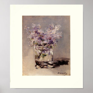 Manet's Lilacs in einem Glas Poster