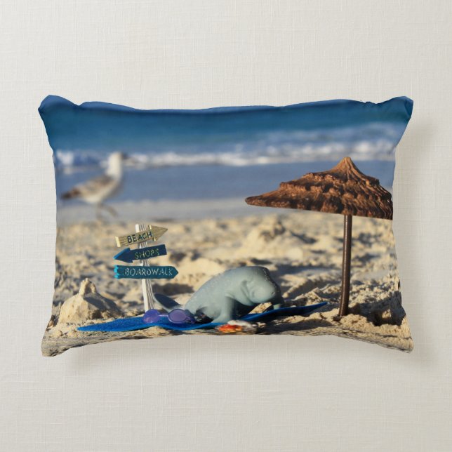 Manfred the Manatee Dekokissen (Vorderseite)