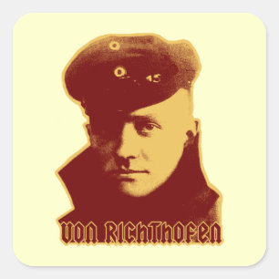 Manfred Von Richthofen Quadratischer Aufkleber