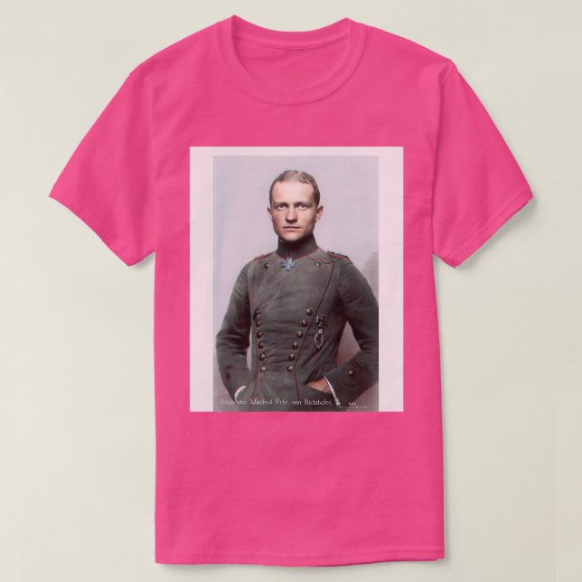 Manfred von Richthofen the Red Baron Graphic  T-Shirt (Design vorne)