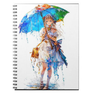 Manga Anime Spiral Foto Notebook Notizblock