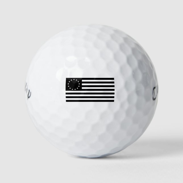 Manga, Betsy Ross Flag oder Circle American Flag Golfball (Vorderseite)