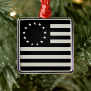 Manga, Betsy Ross Flag oder Circle American Flag Ornament Aus Metall