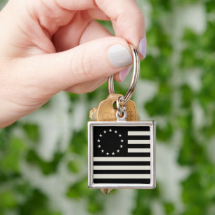 Manga, Betsy Ross Flag oder Circle American Flag Schlüsselanhänger