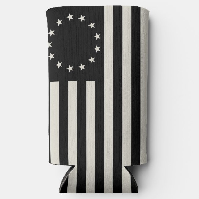 Manga, Betsy Ross Flag oder Circle American Flag Selters Dosenkühler (Vorderseite)