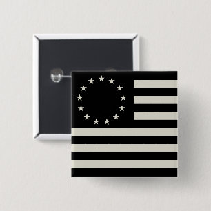 Manga, Betsy Ross Flagge oder Kreis Amerikanische  Button