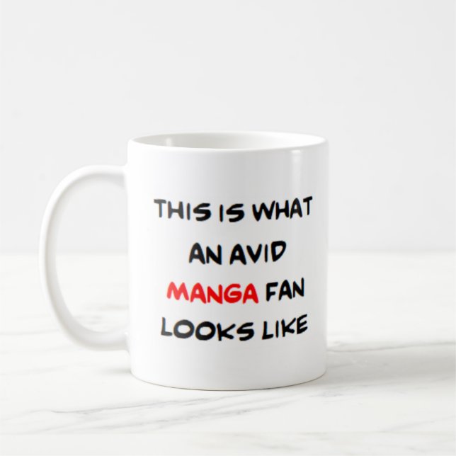 Manga-Fan, avid Kaffeetasse (Links)