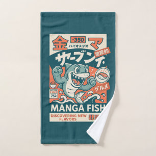 Manga-Fisch Badhandtuch Set