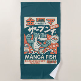 Manga-Fisch Strandtuch