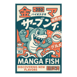 Manga Fish Fotodruck