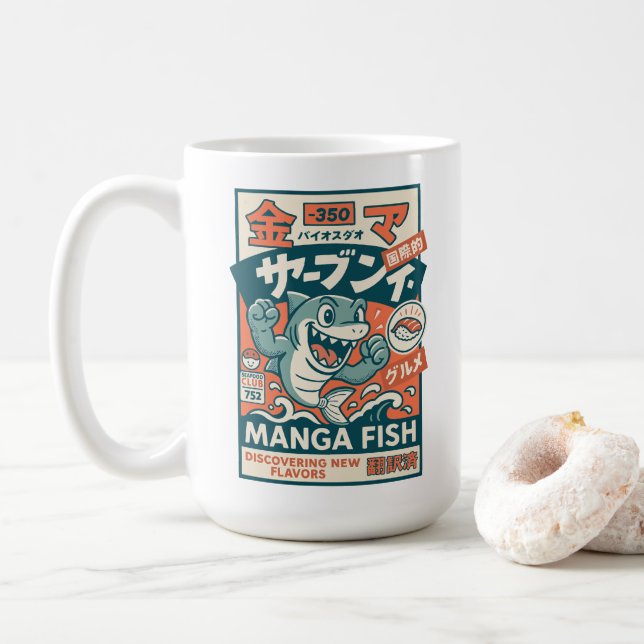 Manga Fish Kaffeetasse (Mit Donut)
