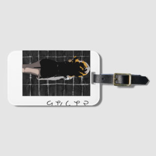 Manga-förmiges Design mit Abschied auf Japanisch Gepäckanhänger