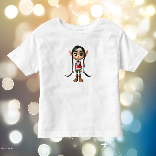 Manga Girl Christmas Elf Kleinkind's T-Shirt (Von Creator hochgeladen)