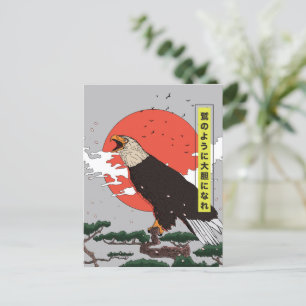 Manga Goldener Adler Ankündigungspostkarte