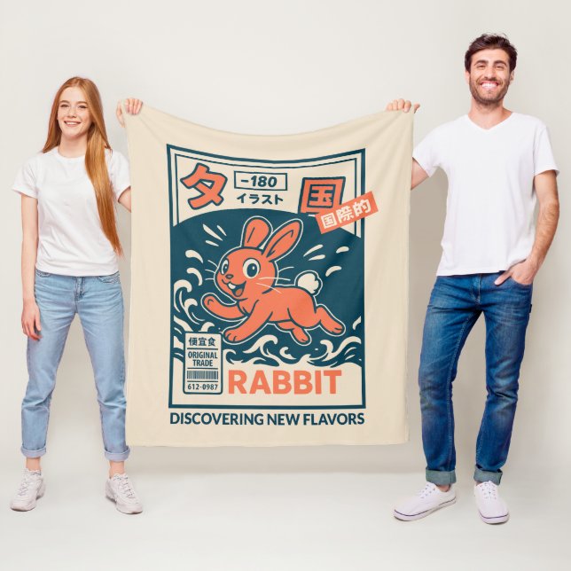 Manga-Hase Fleecedecke (Beispiel)