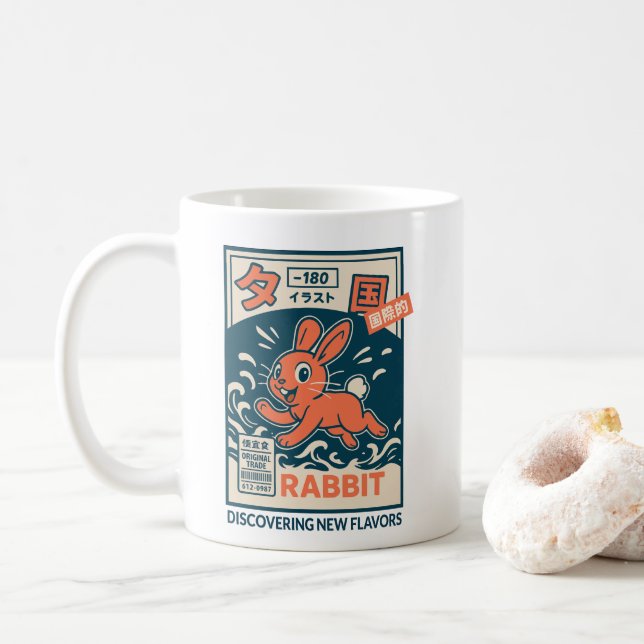 Manga-Hase Kaffeetasse (Mit Donut)