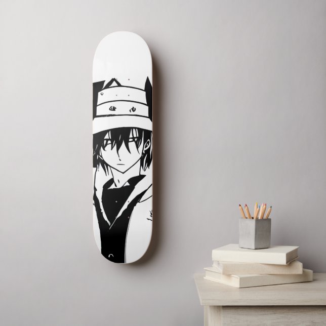 Manga im Stil berühmter Kunst Skateboard (Wandkunst)