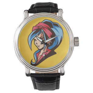 Manga-Mädchen Armbanduhr