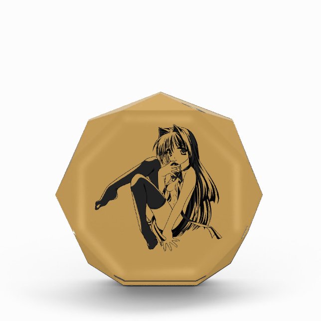 Manga, Neko Catgirl Furry Kawaii Loli Fotoblock (Vorderseite)