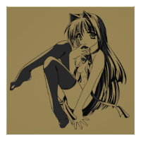 Manga, Neko Catgirl Furry Kawaii Loli