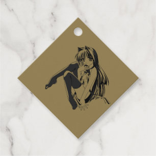 Manga, Neko Catgirl Furry Kawaii Loli Geschenkanhänger