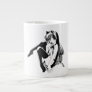 Manga, Neko Catgirl Furry Kawaii Loli Jumbo-Tasse