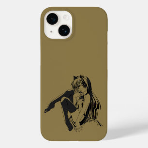Manga, Neko Katzenmädchen Furry Kawaii Loli Case-Mate iPhone 14 Hülle