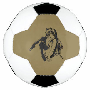 Manga, Neko Katzenmädchen Furry Kawaii Loli Fußball